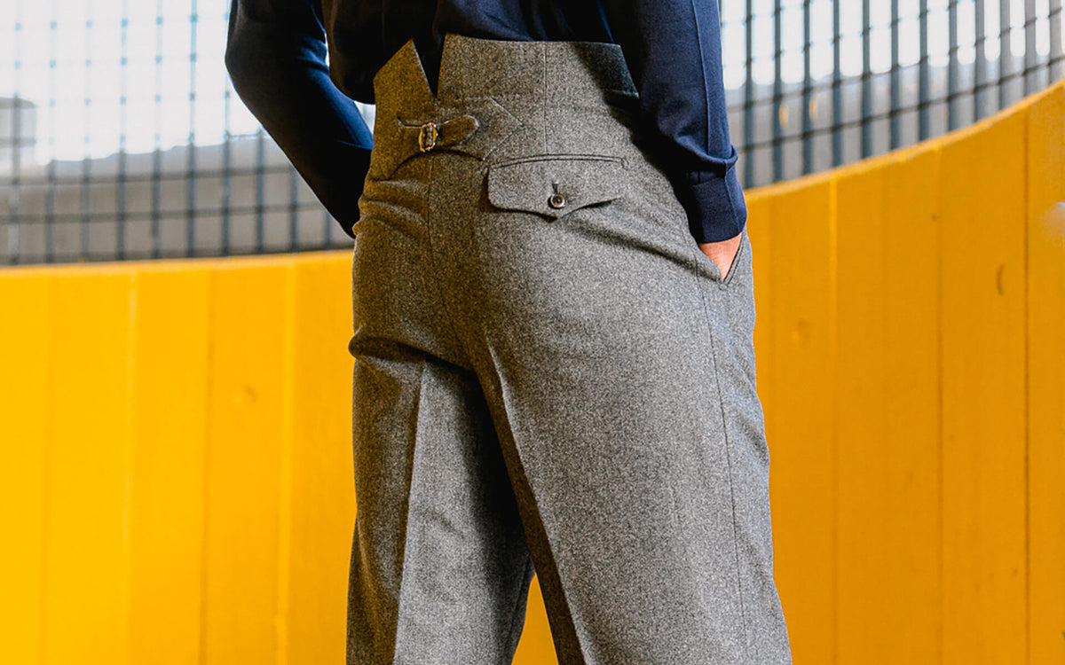 theredthread S tailored drape slacks Drape Trousers – Edward Sexton