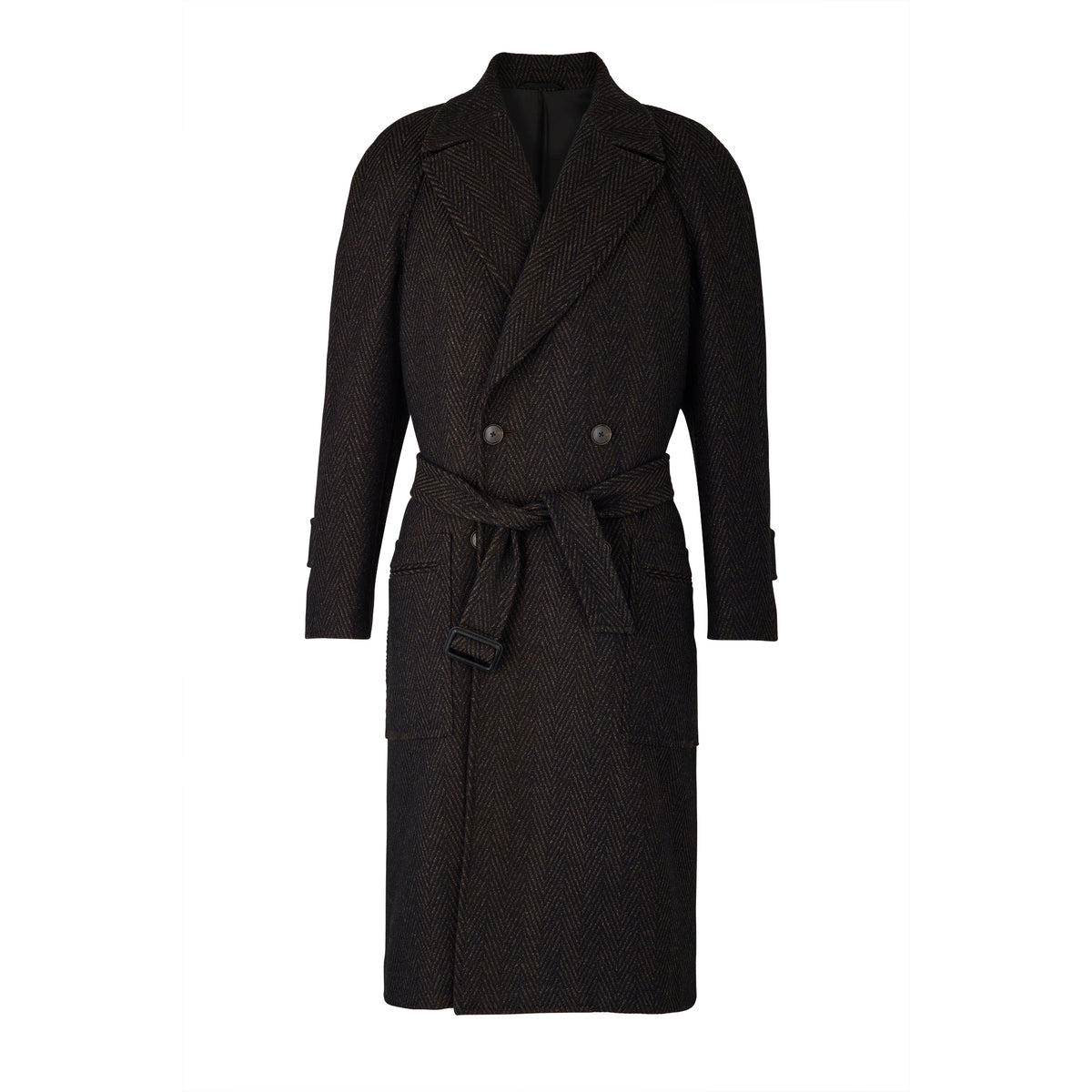 Chocolate Brown Raglan Coat main image 1