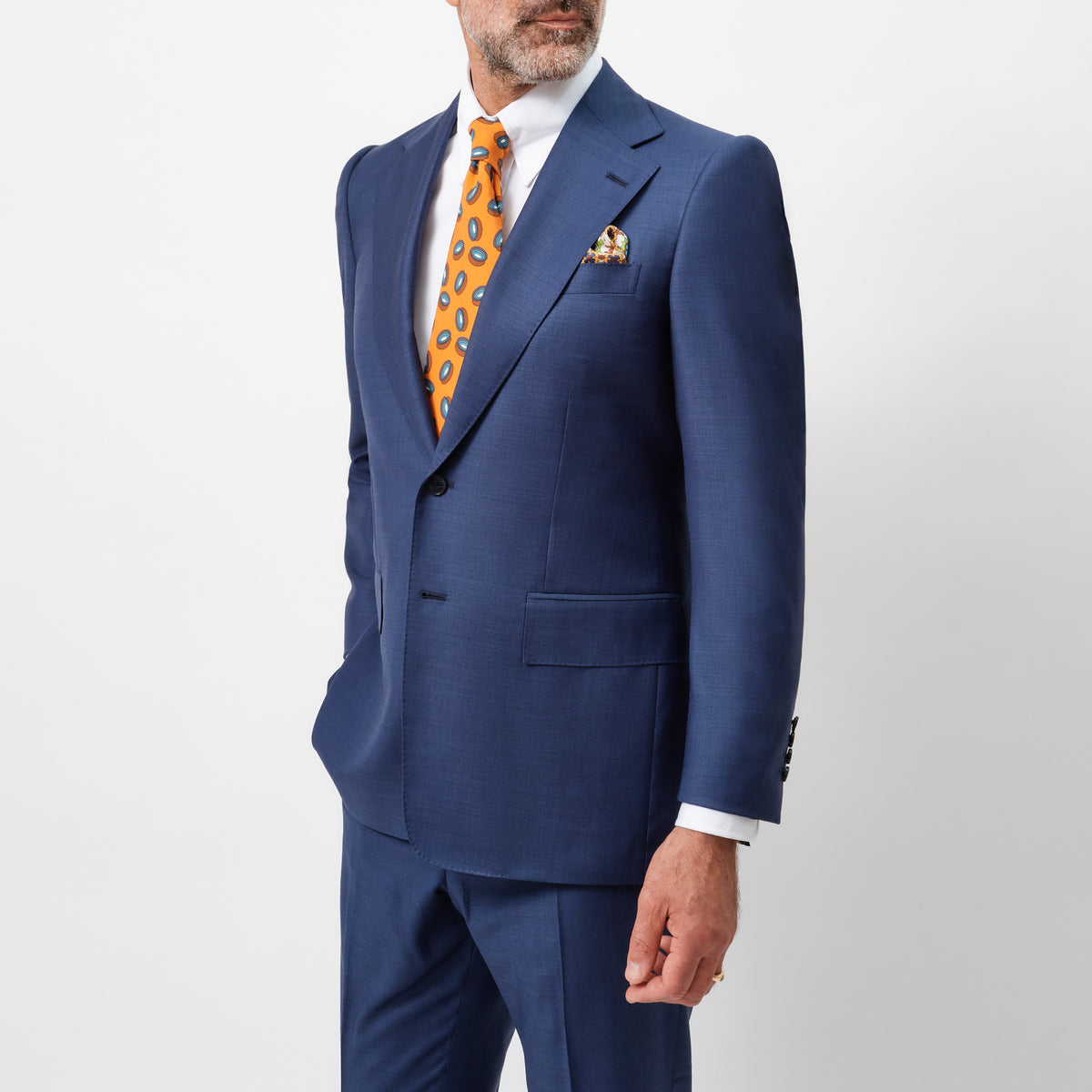 French Navy Notch Lapel Jacket – Edward Sexton