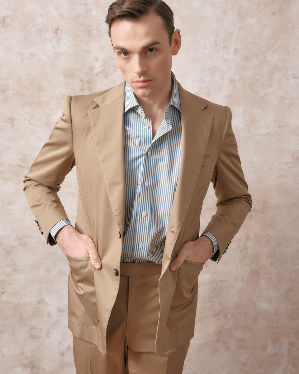 19ss Supreme Plaid Suit Tan M スーツ