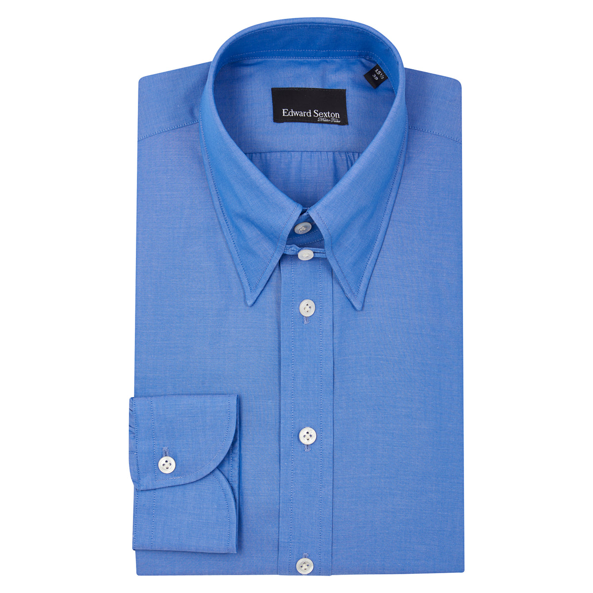 Blue Tab Collar Shirt – Edward Sexton