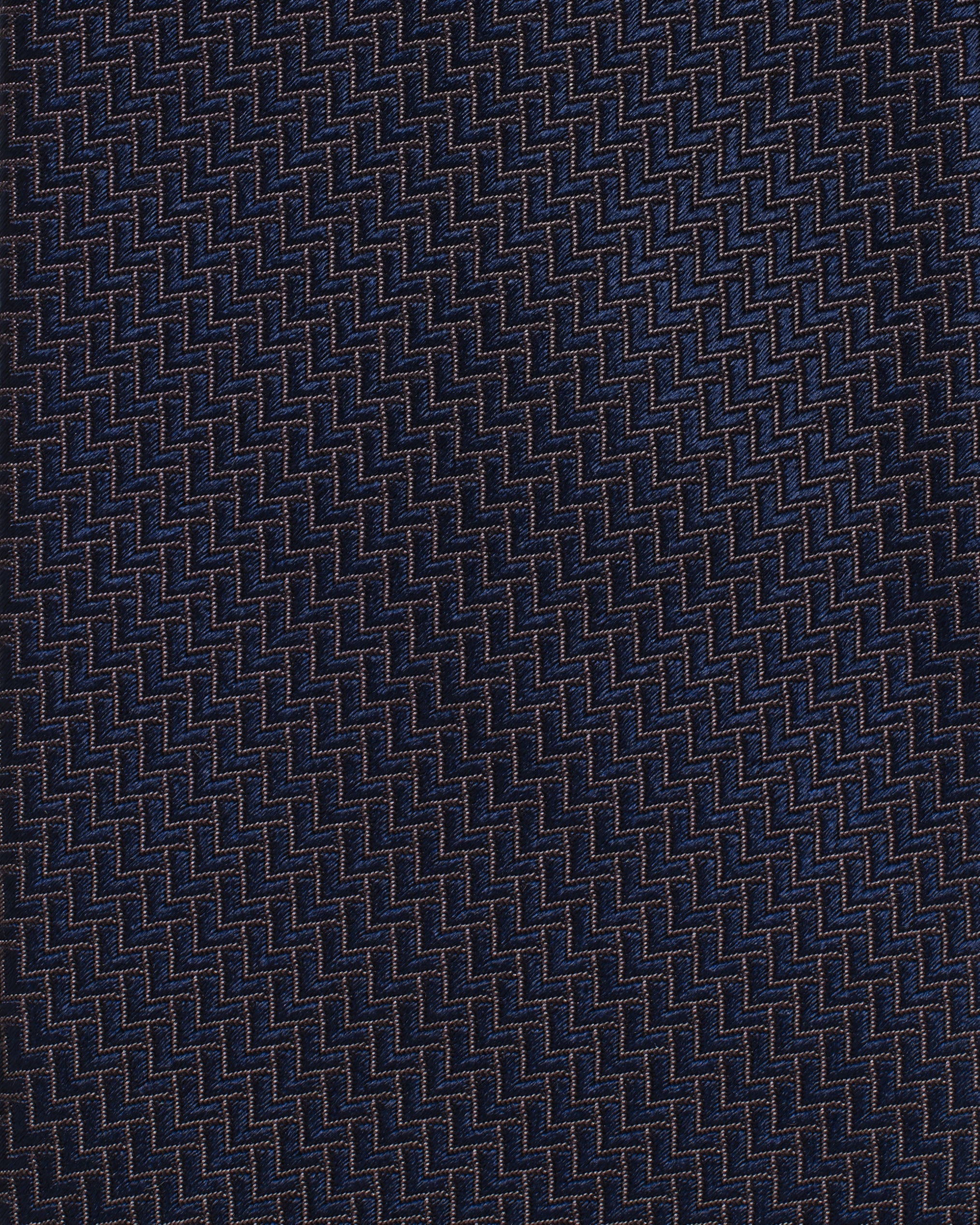 Navy Chevron Silk Tie – Edward Sexton
