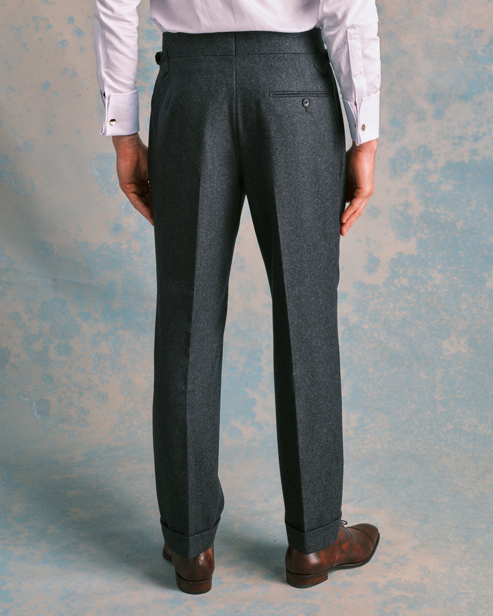 Charcoal Flannel Heritage Trousers – Edward Sexton