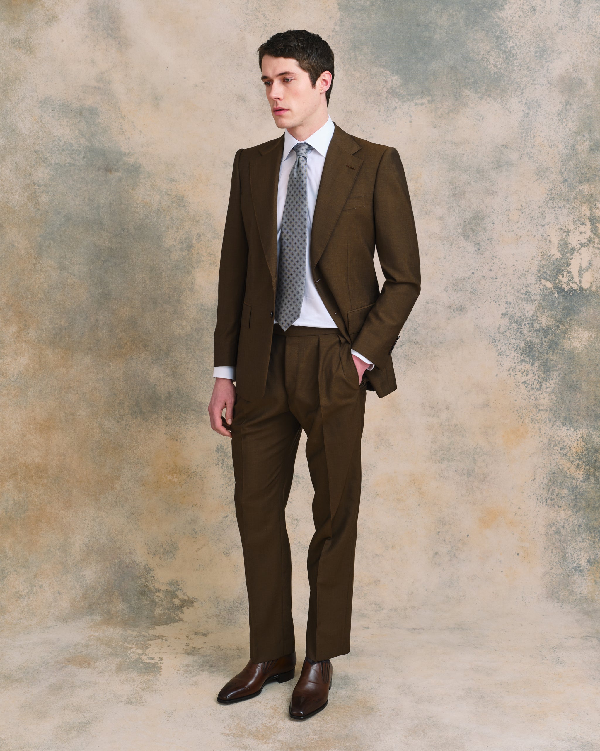 Brown Mohair Suit – Edward Sexton