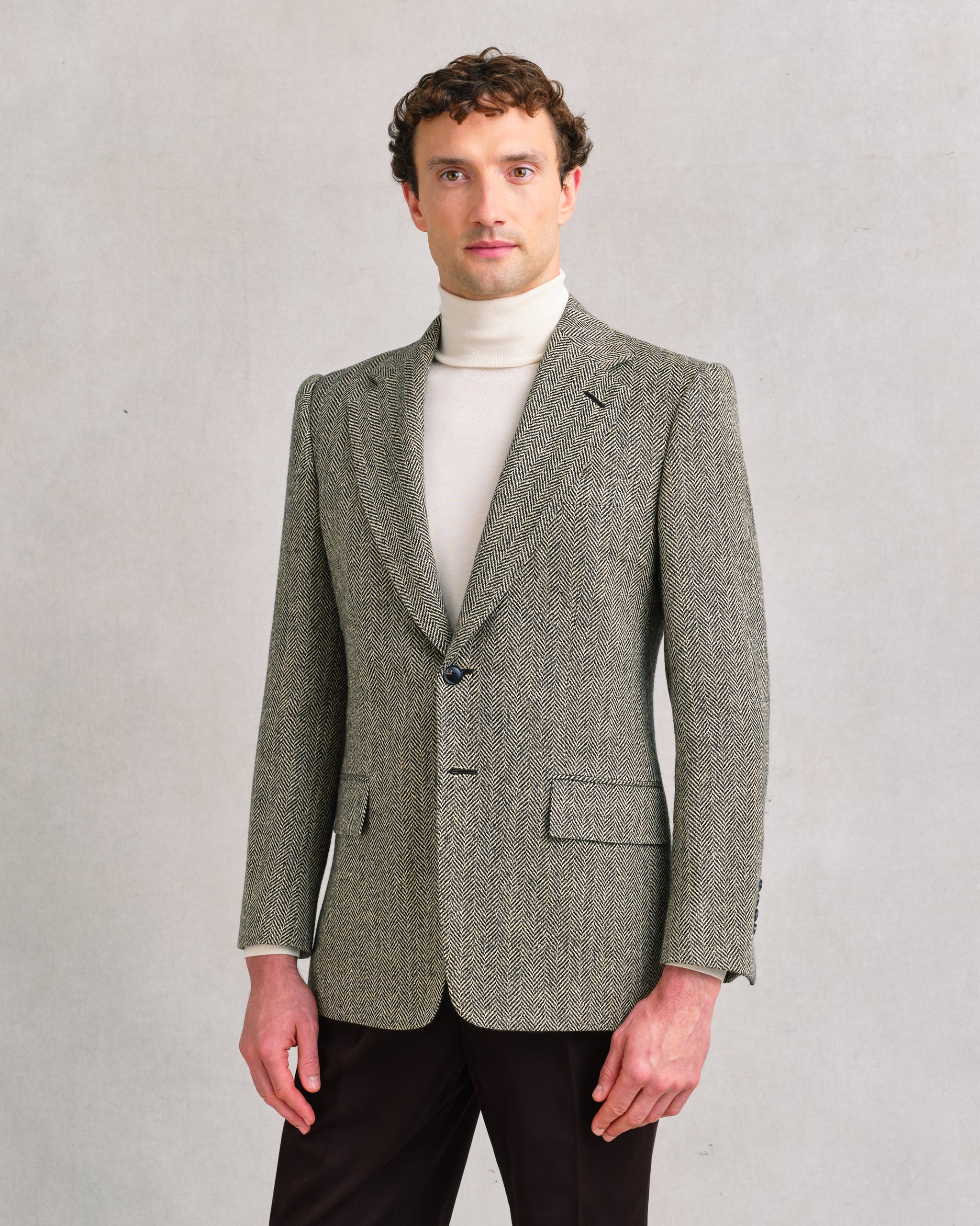 Silk Blend Tweed Jacket – Edward Sexton