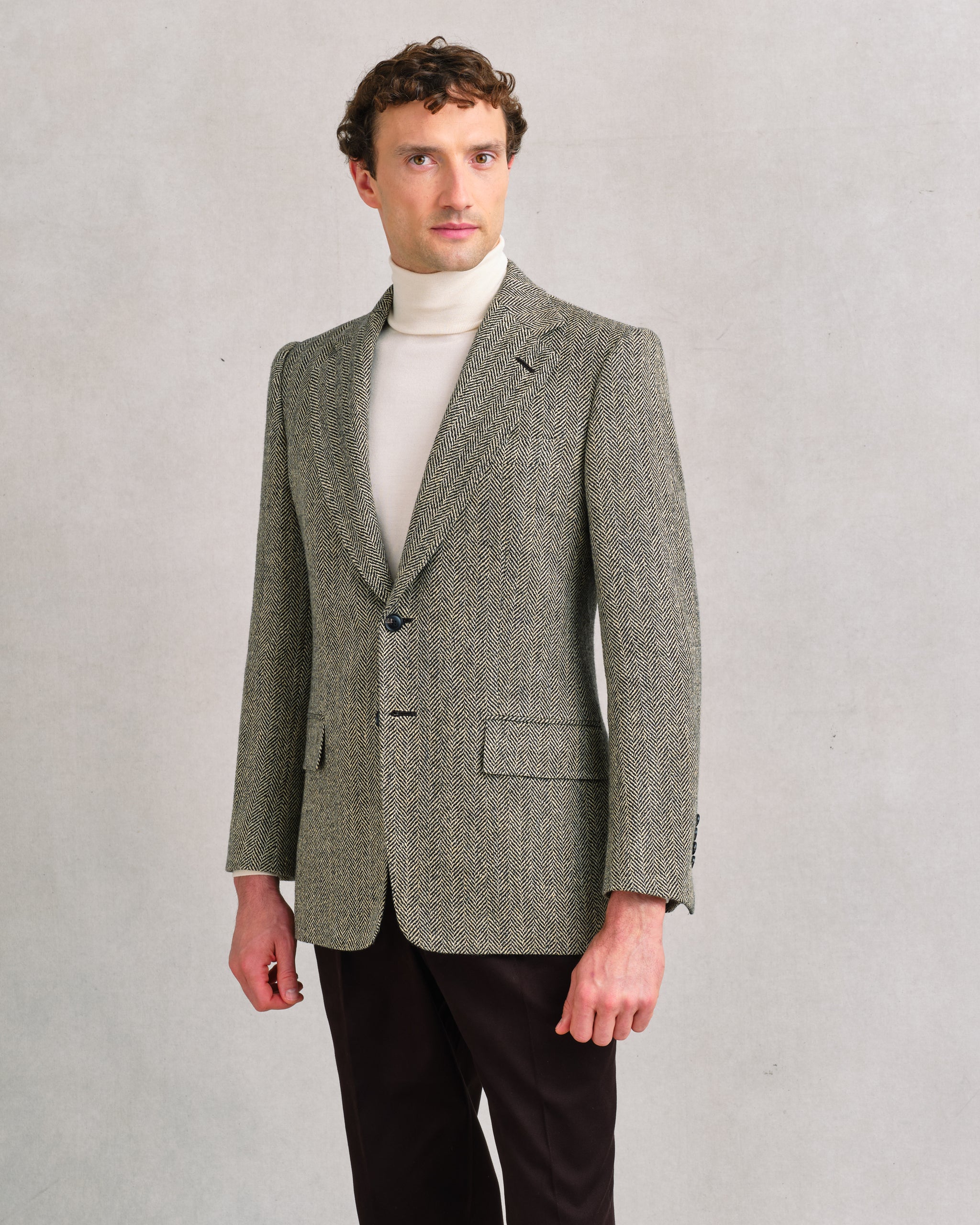 Silk Blend Tweed Jacket – Edward Sexton