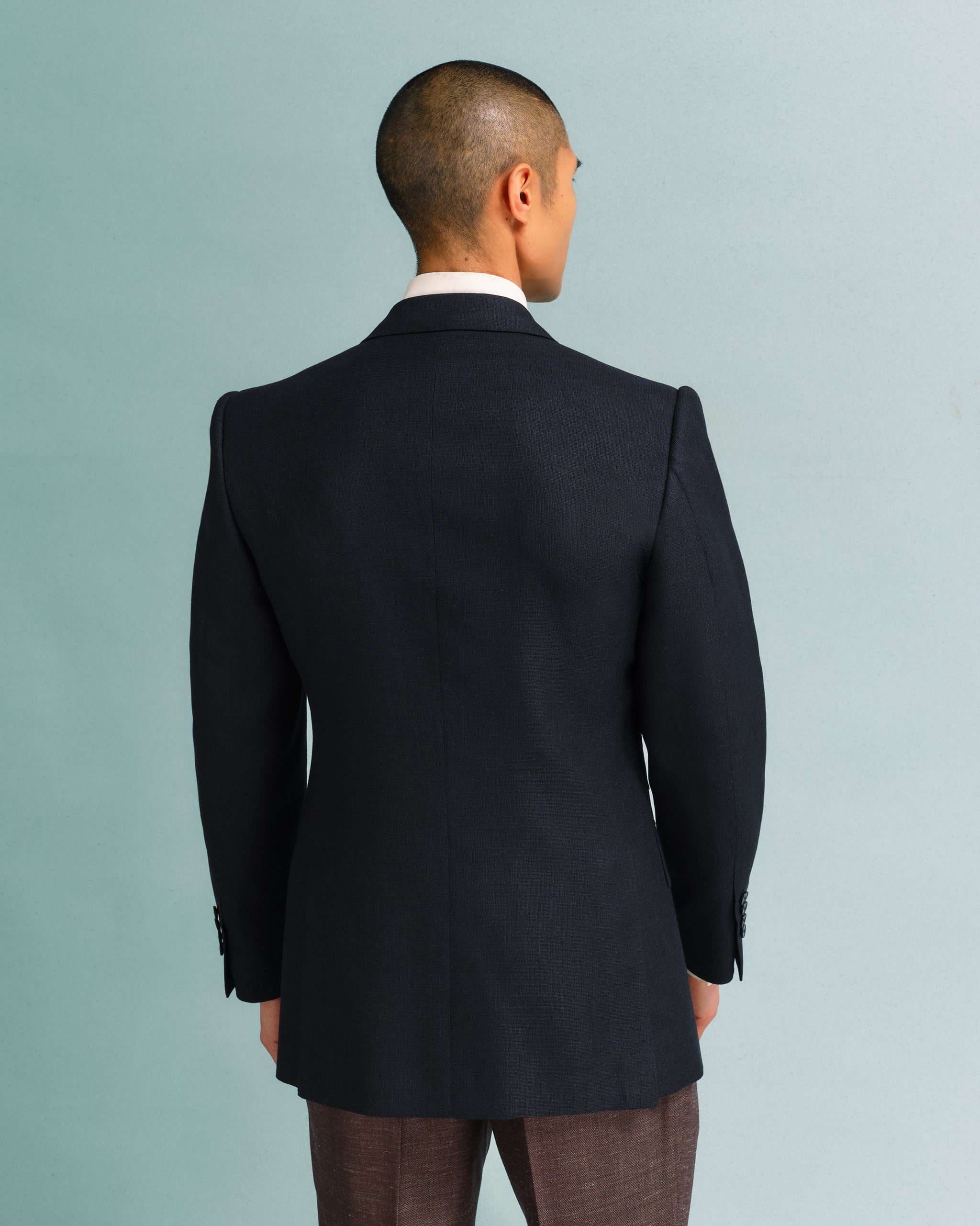 Black Hopsack Blazer – Edward Sexton