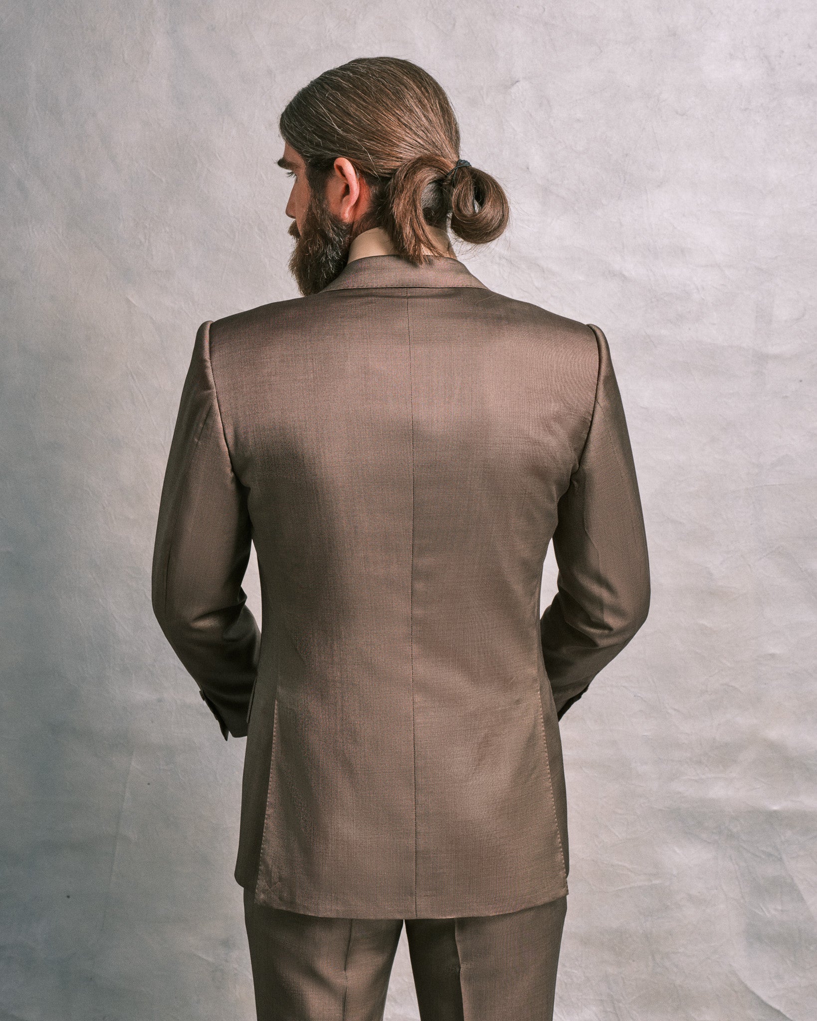 Bronze Silk Blend Suit Edward Sexton