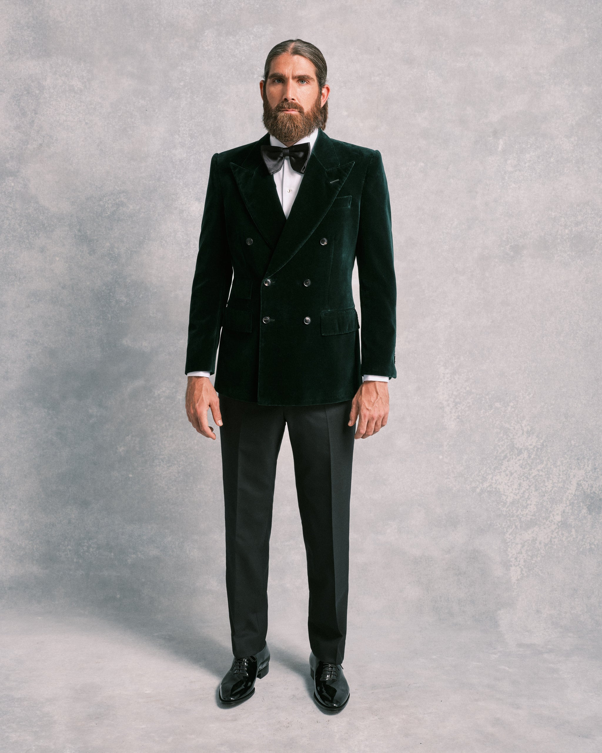 Green Velvet Double-Breasted Suit