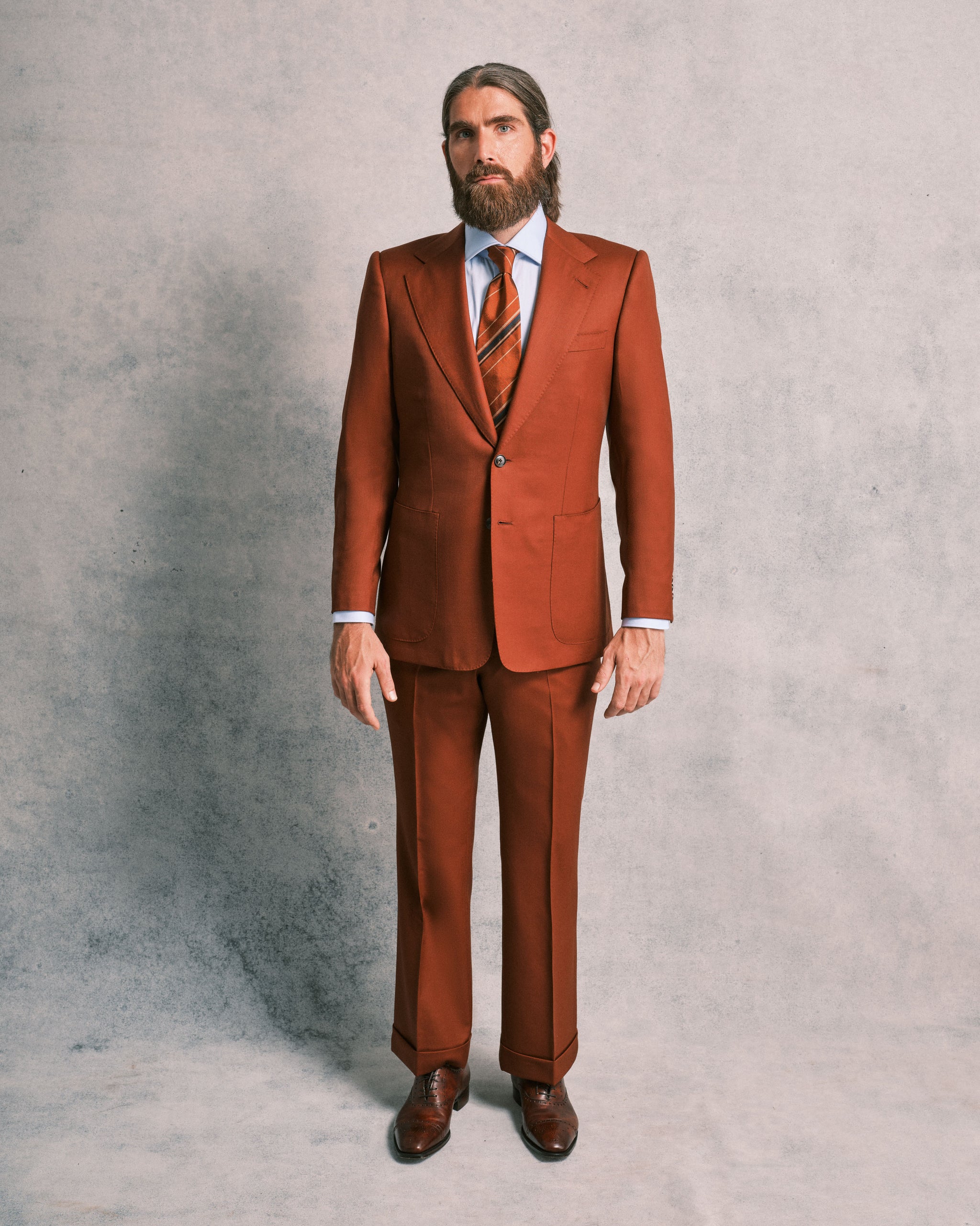 Terracotta Made To Order Suit – Edward Sexton