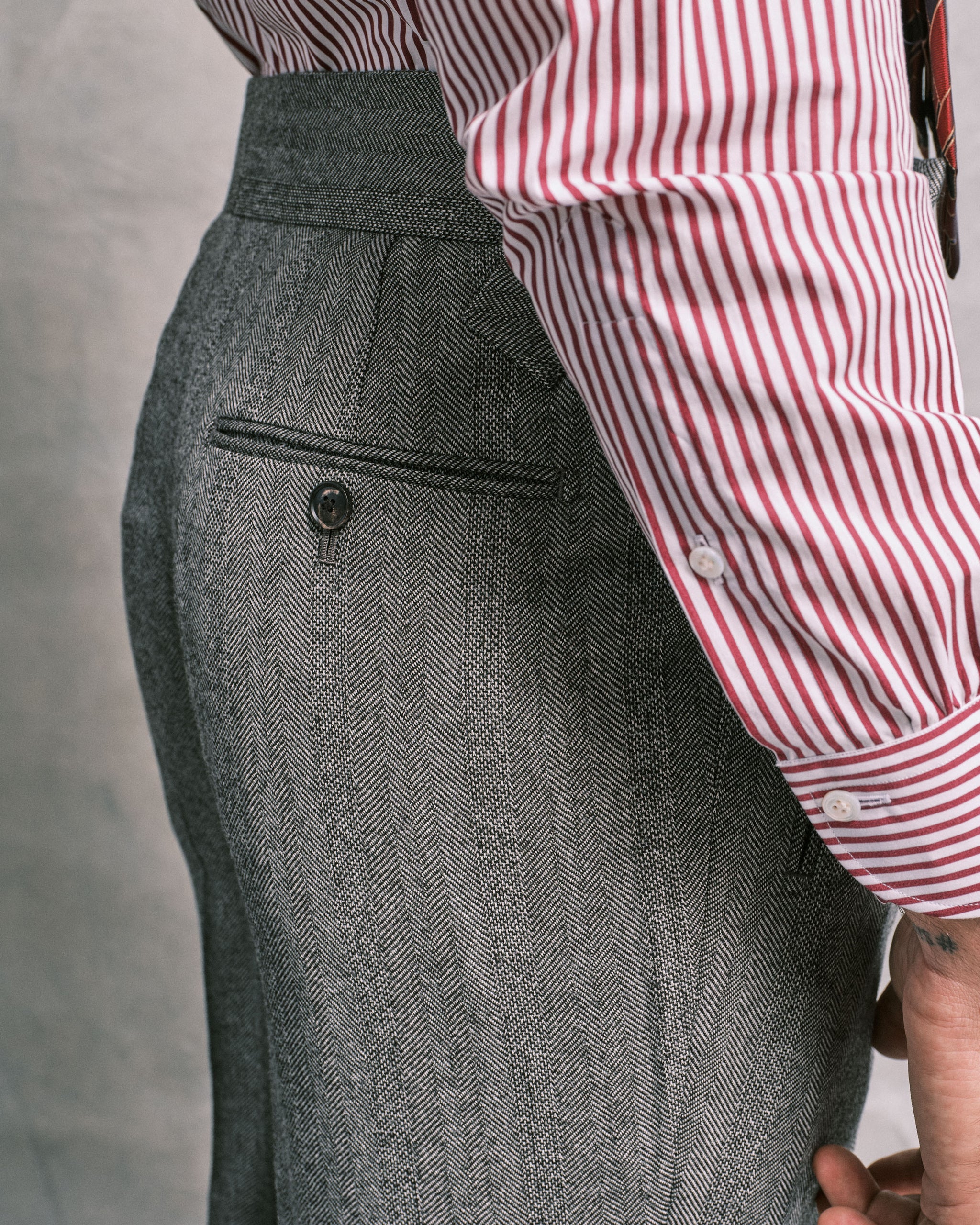 Grey Herringbone Heritage Suit – Edward Sexton