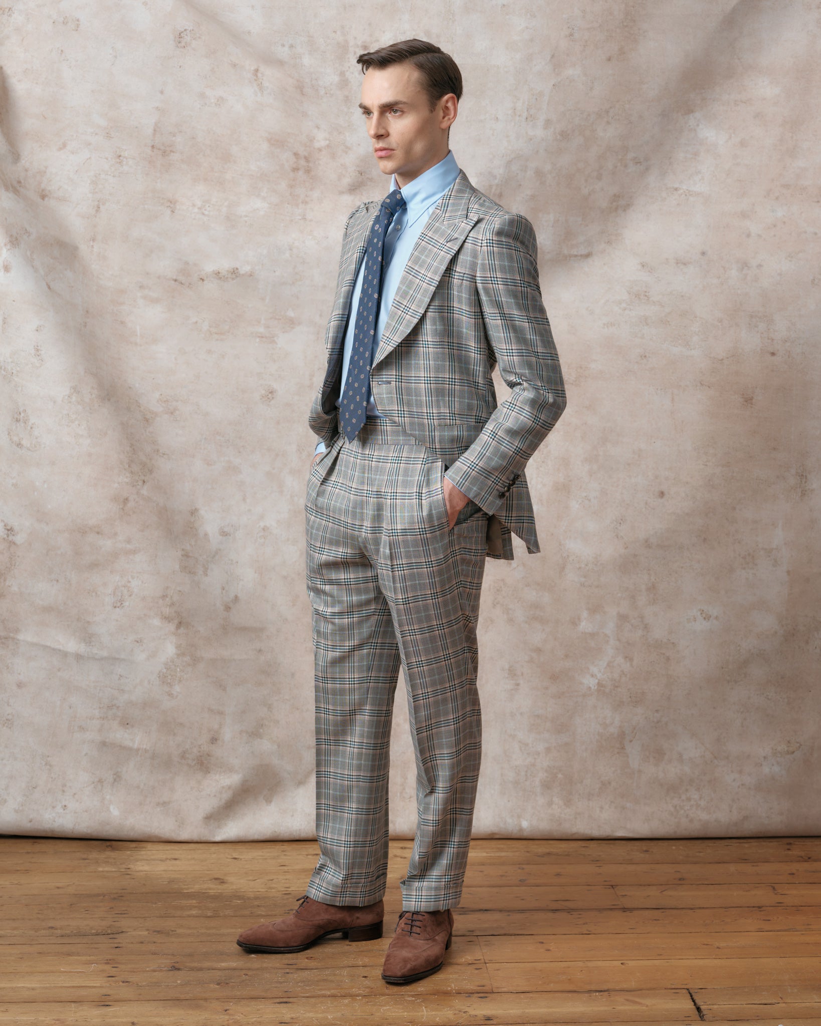 Heritage Check Pattern Heritage Check Trousers – Edward Sexton