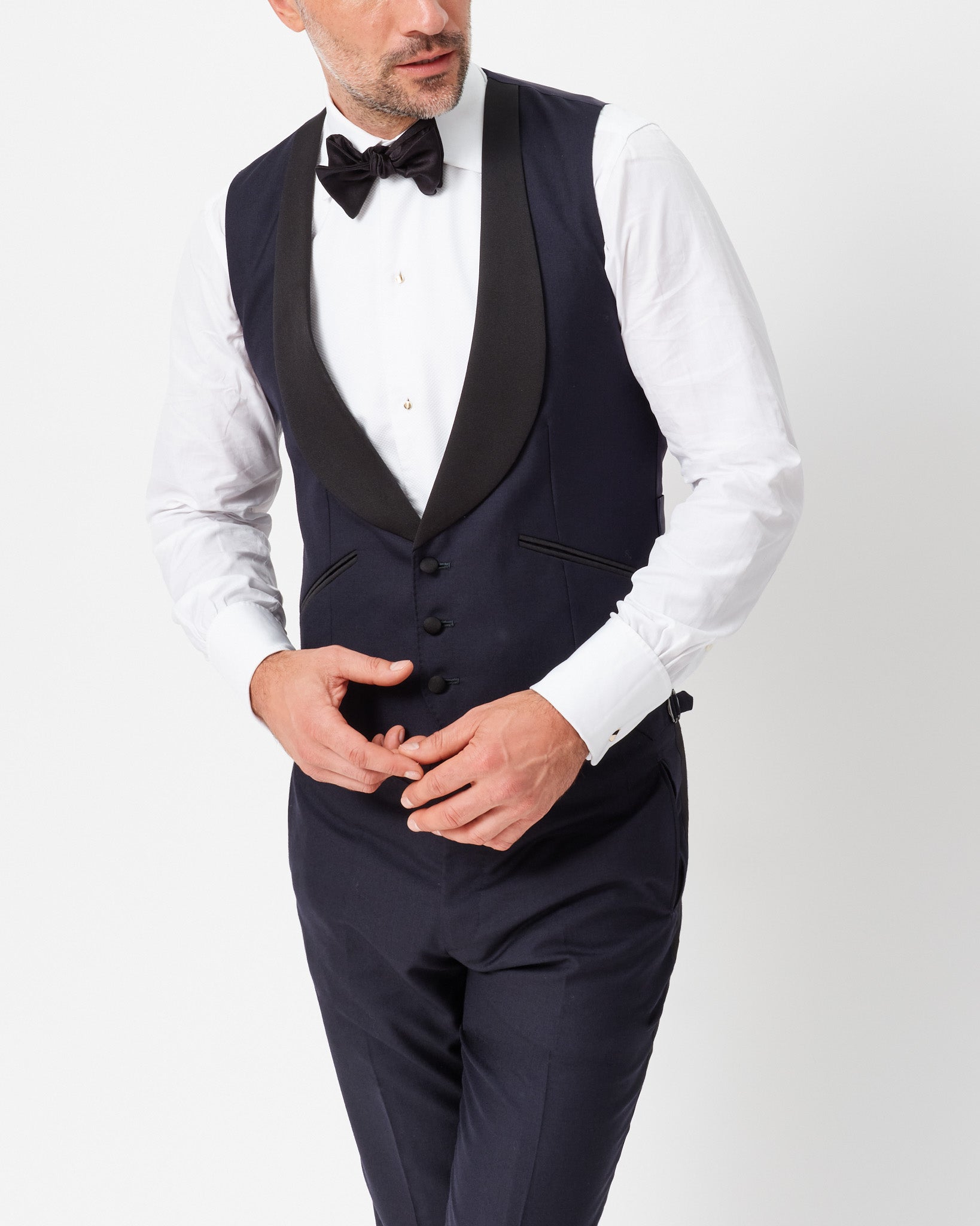 Low Cut Tuxedo Waistcoat Black Tie Black Low Waistcoat Bow Tie And