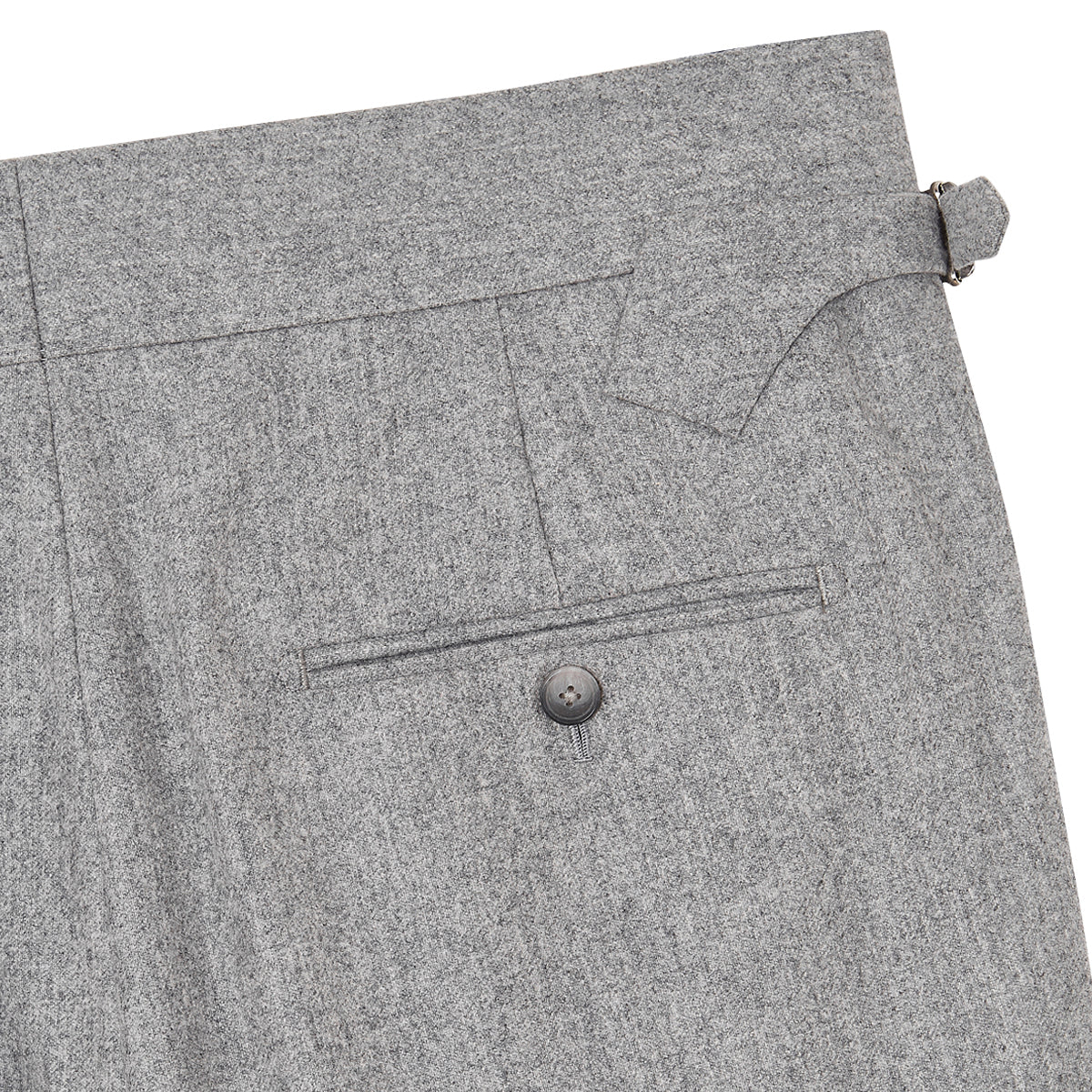 Silver Flannel Hollywood Trousers